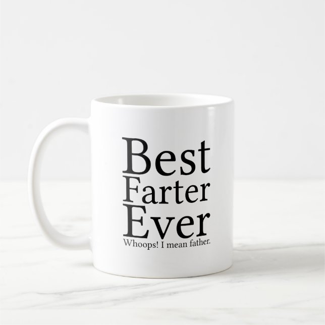 Mug Meilleur Farter jamais  | Citation drôle avec text (Gauche)