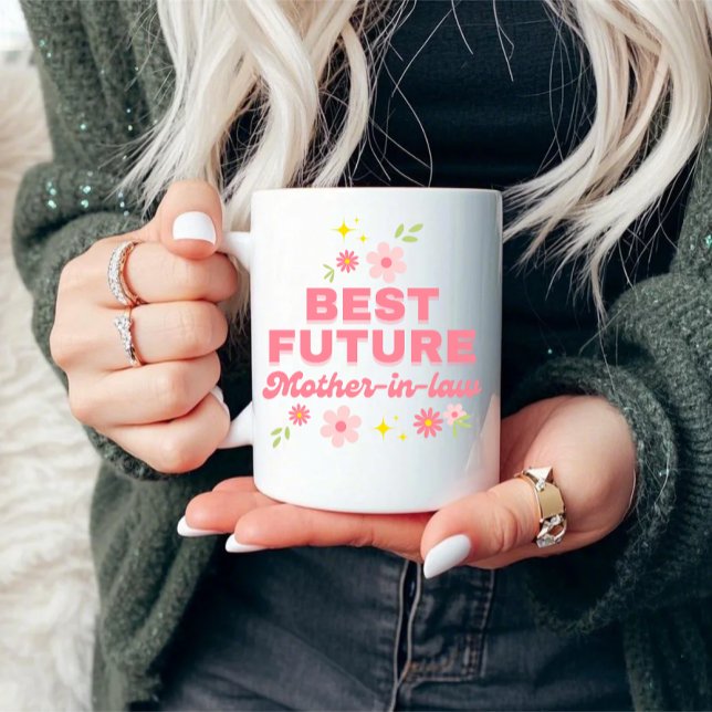 Mug Meilleur futur belle-mère drôle (Créateur téléchargé)