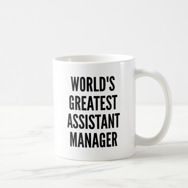 Mug Meilleur Gestionnaire d'Assistant au monde (Droite)