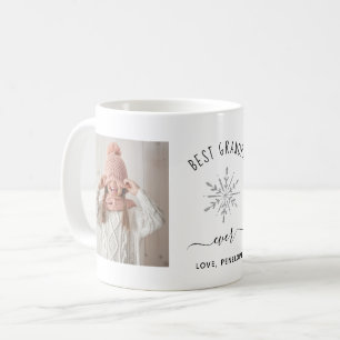 Mug Meilleur Grand-Père Deux photos et un flocon d'ar