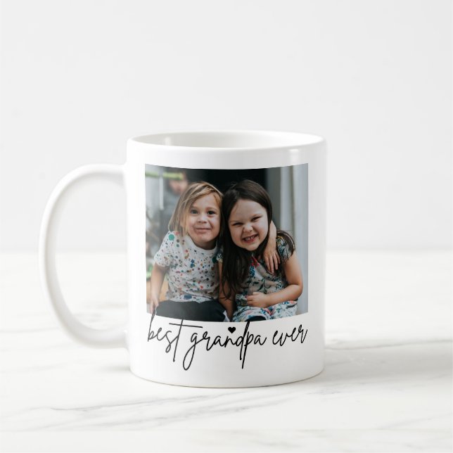 Mug Meilleur Grand-Père Écriture Manuscrite Moderne 2- (Gauche)
