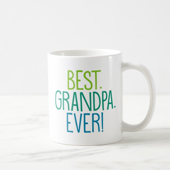 Mug Meilleur. Grand-père. Jamais. (Droite)