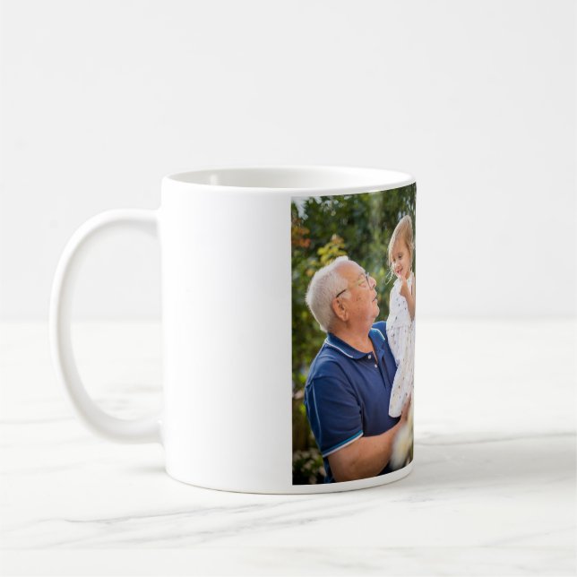 Mug Meilleur grand-père jamais ajouter une photo nom c (Gauche)