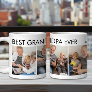 Mug Meilleur grand-père jamais personnalisé photo de f