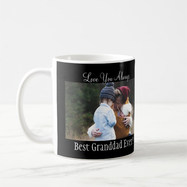 Mug Meilleur grand père Jamais Photo Collage Blanc (Gauche)