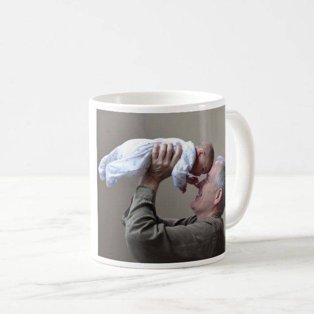 Mug Meilleur Grand-Père Jamais Photo Musique Personnal (Devant droit)