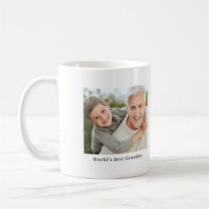Mug Meilleur Grand-Père Personnalisé Cadeau Photo Comp