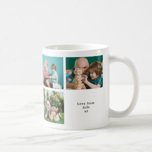 Mug Meilleur Grand-Père Personnalisé Collage Photo Bla