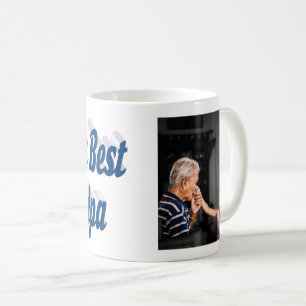 Mug Meilleur grand-père photo mer bleu texte