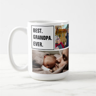 Mug Meilleur Grand-Père Photo Montage et Texte Personn
