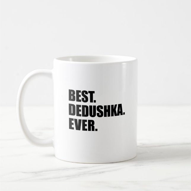 Mug Meilleur grand-père russe de Dedushka (Gauche)
