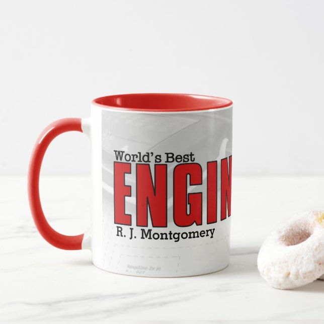 Mug Meilleur ingénieur électrique du monde avec diagra (Avec donut)