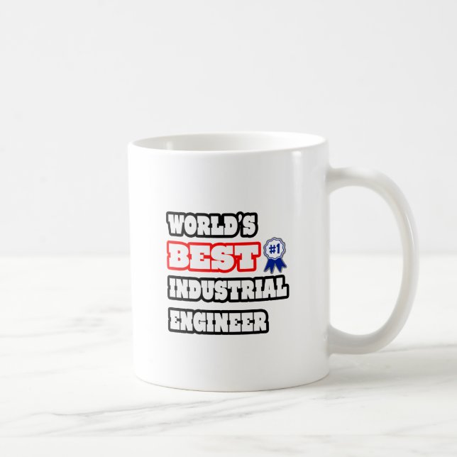 Mug Meilleur ingénieur industriel du monde (Droite)