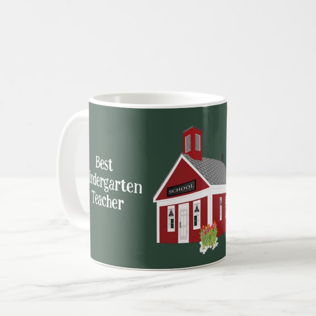 Mug Meilleur jardin d'enfants Enseignant École Coffee  (Devant gauche)