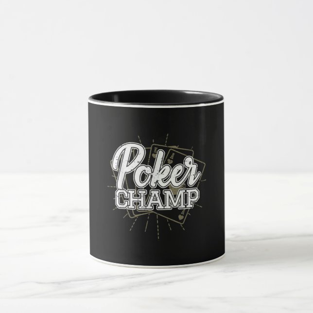 Mug Meilleur Jeu de cartes de Poker Joueur de Poker (Centre)