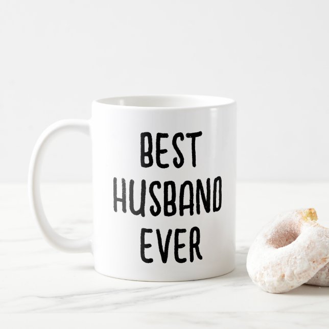 Mug Meilleur mari cadeaux de femme anniversaire drôle (Avec donut)