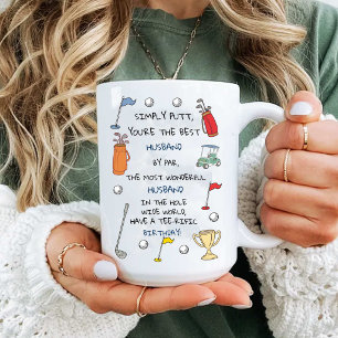 Mug Meilleur mari de golf drôle d'anniversaire golfeur