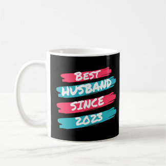 Mug Meilleur Mari depuis 2023 1er anniversaire de Mari