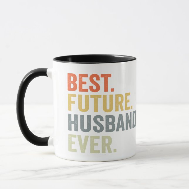 Mug Meilleur Mari Futur Jamais Mari Pour Être Un Don D (Gauche)