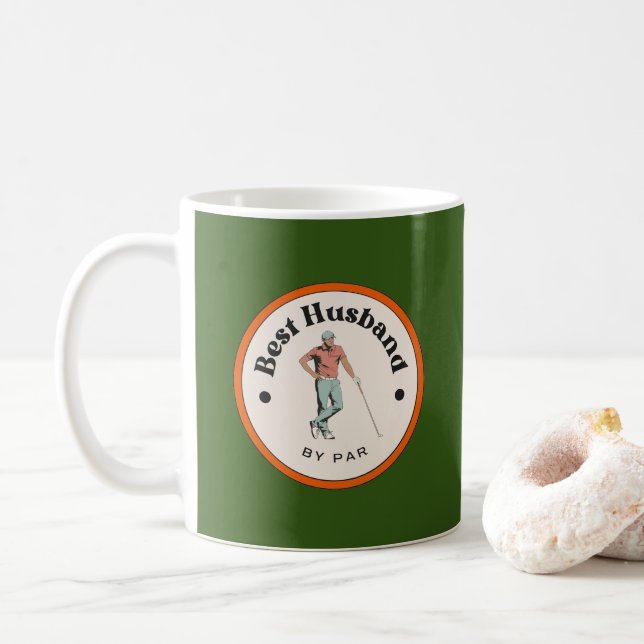 Mug - Meilleur Mari par Par - Golfer (Avec donut)