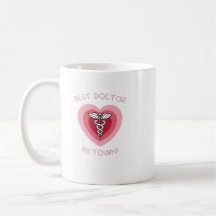 Mug Meilleur Médecin de la Ville Conception Médicale d