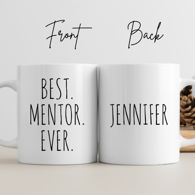 Mug Meilleur mentor personnalisé jamais Merci Entraîne (Créateur téléchargé)