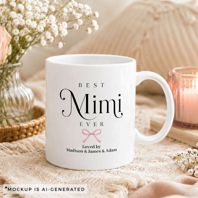 Mug Meilleur Mimi de tous les temps Cadeau des petits- (Best Mimi Ever Gift from Grandkids Coffee Mug)