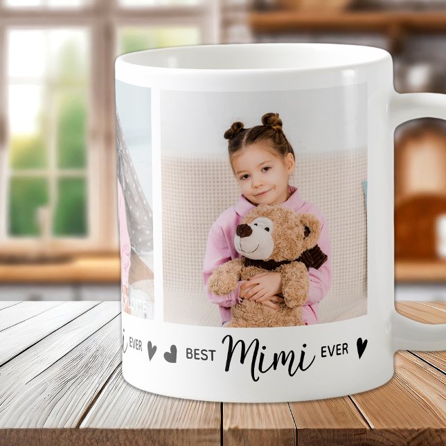 Mug Meilleur MIMI jamais moderne Grandma 3 photo perso (Créateur téléchargé)