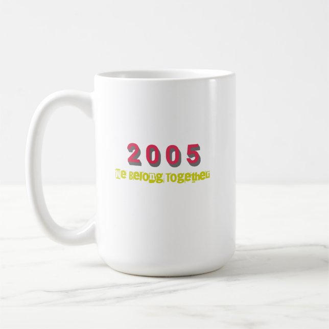Mug Meilleur morceau de 2005 par année (Gauche)