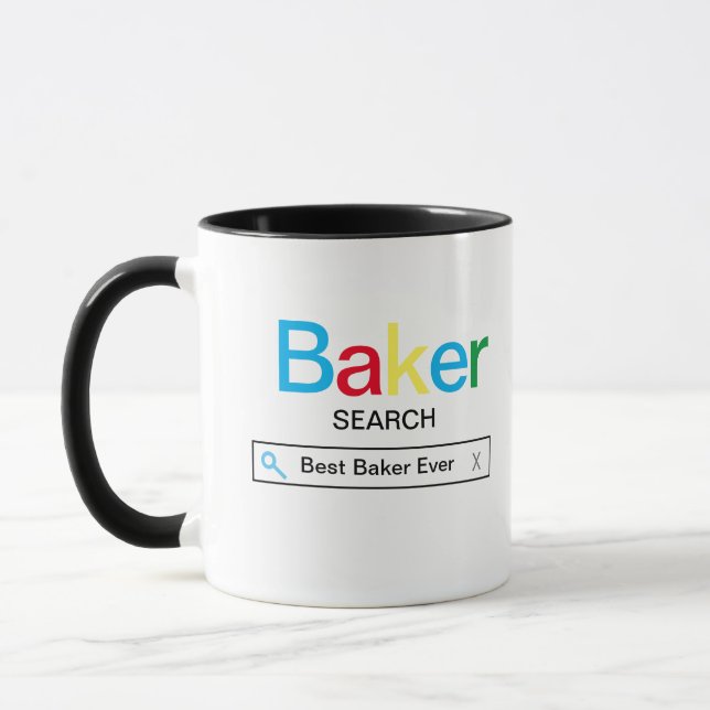 Mug Meilleur moteur de recherche Baker Ever (Gauche)