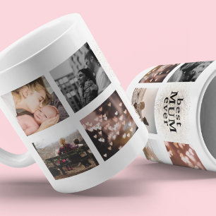 Mug Meilleur MUM jamais personnalisé Gold Multi Photo