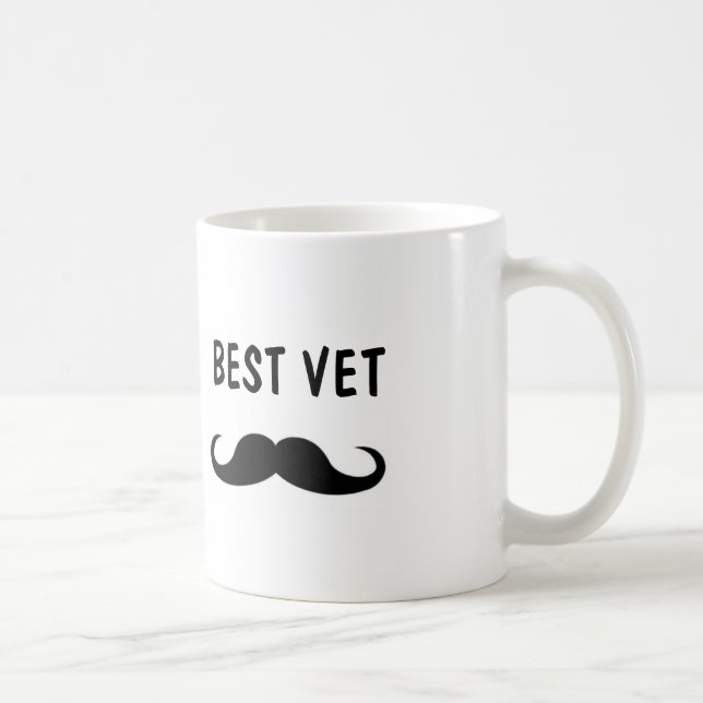 Mug Meilleur mustache VET, pour Vérianarian (Droite)