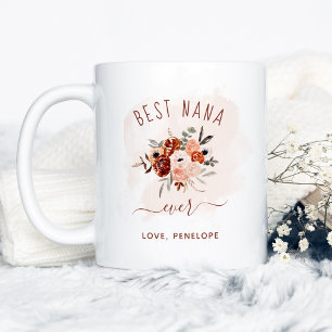 Mug Meilleur Nana   Boho Terracotta Floral
