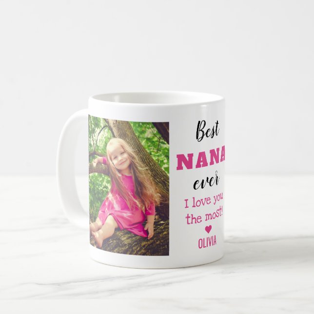 Mug Meilleur Nana Vous Aimez Jamais Plus Grand-Enfant  (Devant gauche)