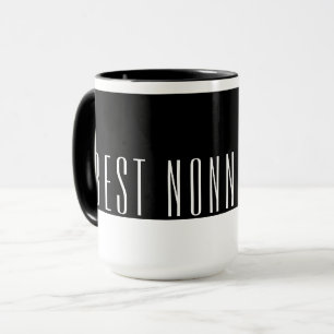 Mug Meilleur NONNO Moderne en Noir & Blanc