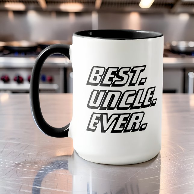 Mug Meilleur Oncle du Monde Course Moderne (Créateur téléchargé)