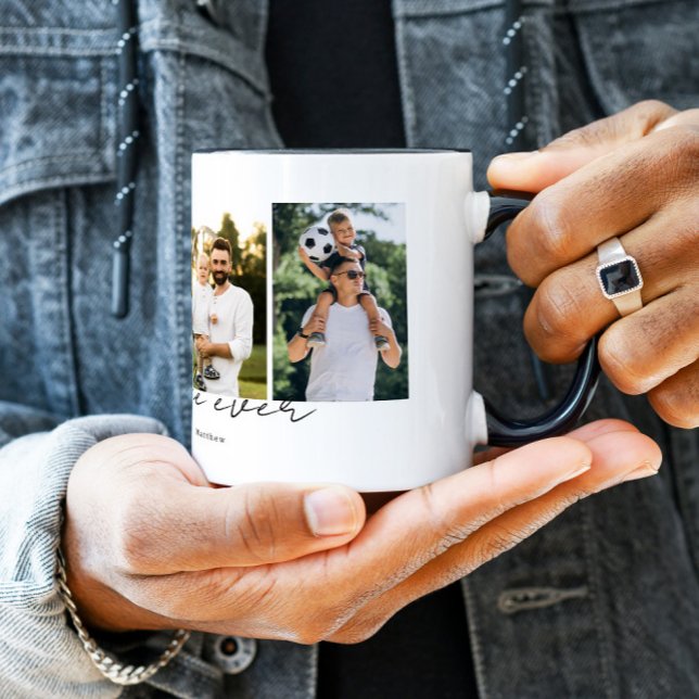 Mug Meilleur Oncle Jamais Écriture Moderne 4 Photos Co (Créateur téléchargé)