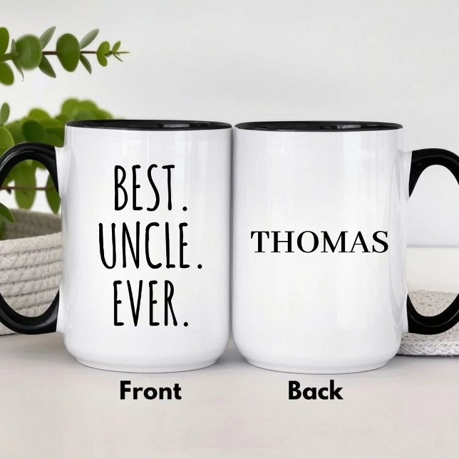 Mug Meilleur Oncle Personnalisé Ever  (Créateur téléchargé)