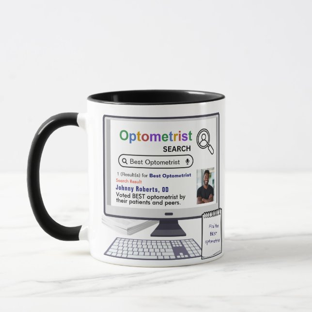 Mug Meilleur Optométriste Drôle Résultat De Recherche  (Gauche)