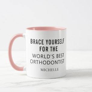 Mug Meilleur Orthodontiste Nom Professionnel Personnal