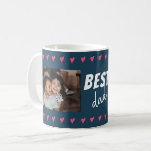 Mug Meilleur Papa 2 Photo Motif Cœur