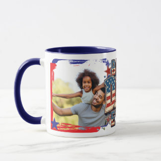 Mug Meilleur papa américain tendance design