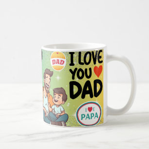 Mug Meilleur Papa Amour Papa, Fête des Pères, Cadeau P