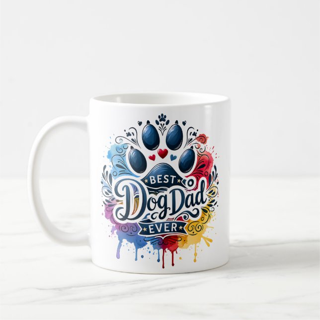 Mug Meilleur papa chien de tous les temps (Gauche)