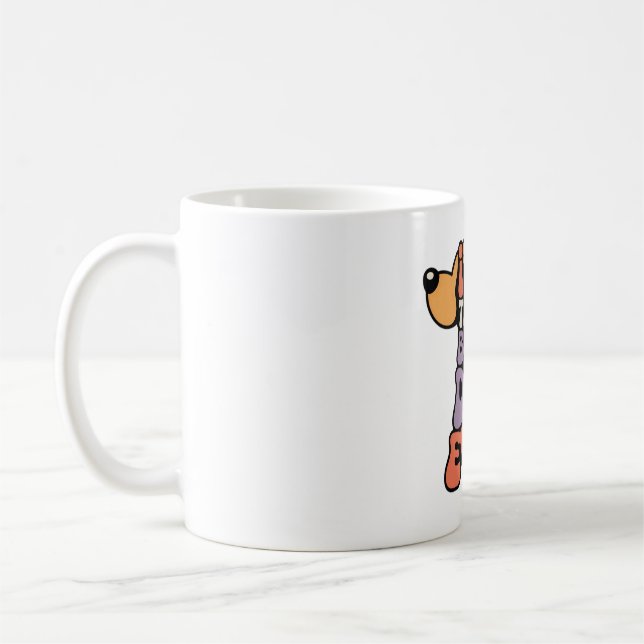 Mug Meilleur Papa Chien Graphique  (Gauche)