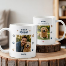 Meilleur Papa Chien Photo Personnalisée
