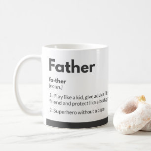 Mug Meilleur papa, Citation, Moderne, Bleu, Typographi