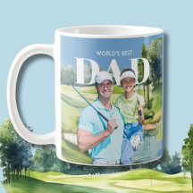 *Meilleur Papa Collage Photo Personnalisé 2 Golf C