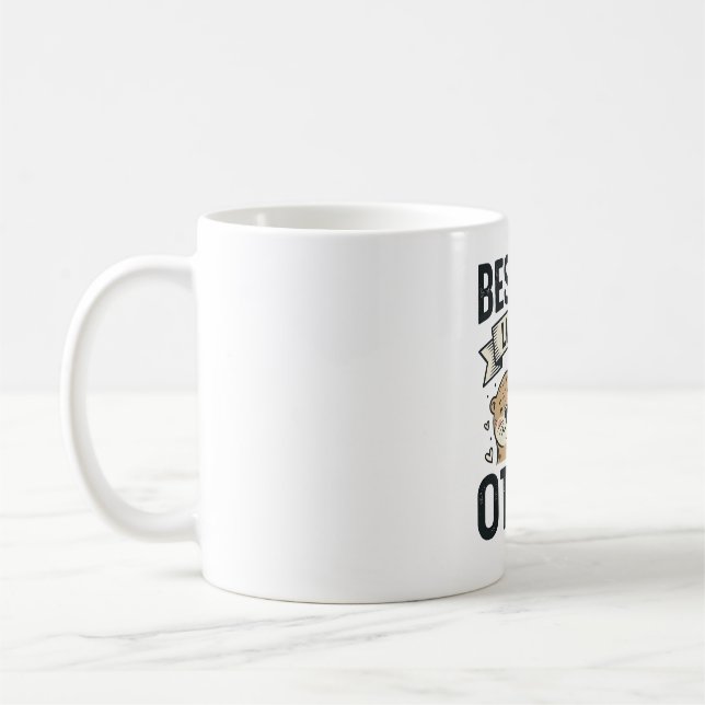 Mug Meilleur Papa Comme Pas De Loutre Mignon Papa Fête (Gauche)