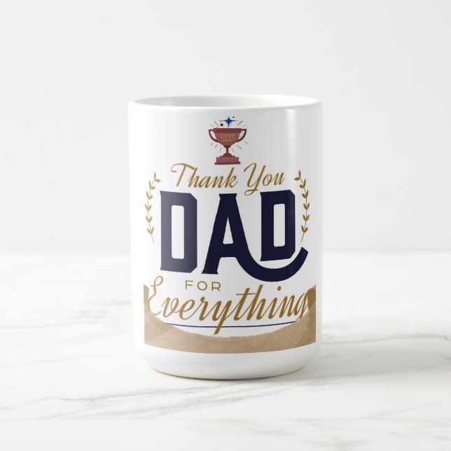 Mug Meilleur Papa – Conception Merci (Centre)